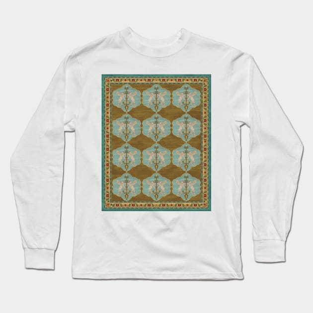 The goat and the palm tree Long Sleeve T-Shirt by grendgallery